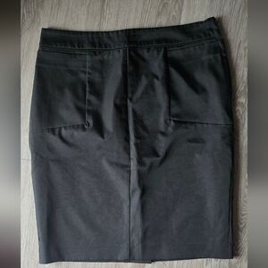 H&M Professional Black Mini Pencil Skirt Minimalist Corporate Chic Size 12